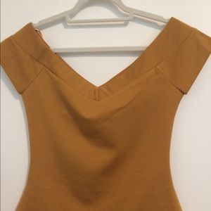 Mustard Yellow stretch knit